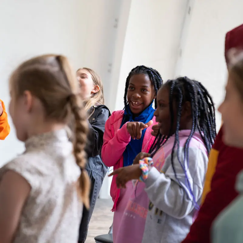 young people taking part in workshop